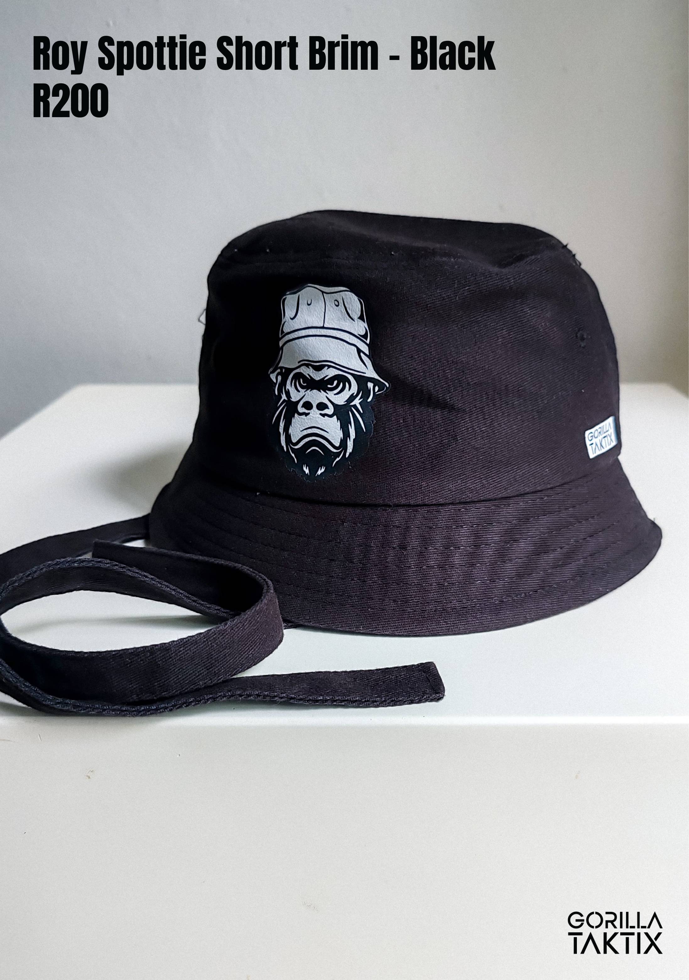 Roy Spottie Short Brim - Black